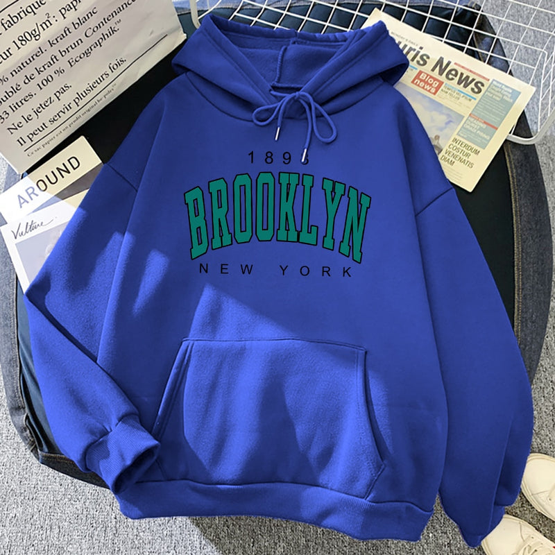 Casaco moletom Brooklyn NYC blusa de frio unissex