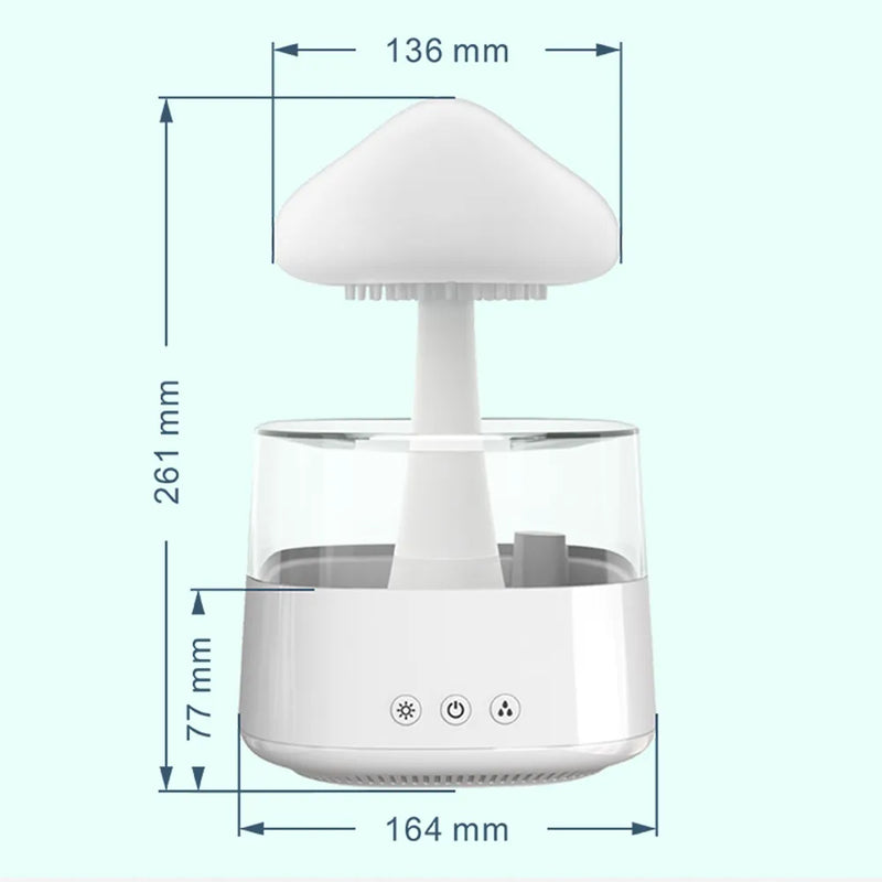 Simulador De Chuva e Umidificador Cogumelo