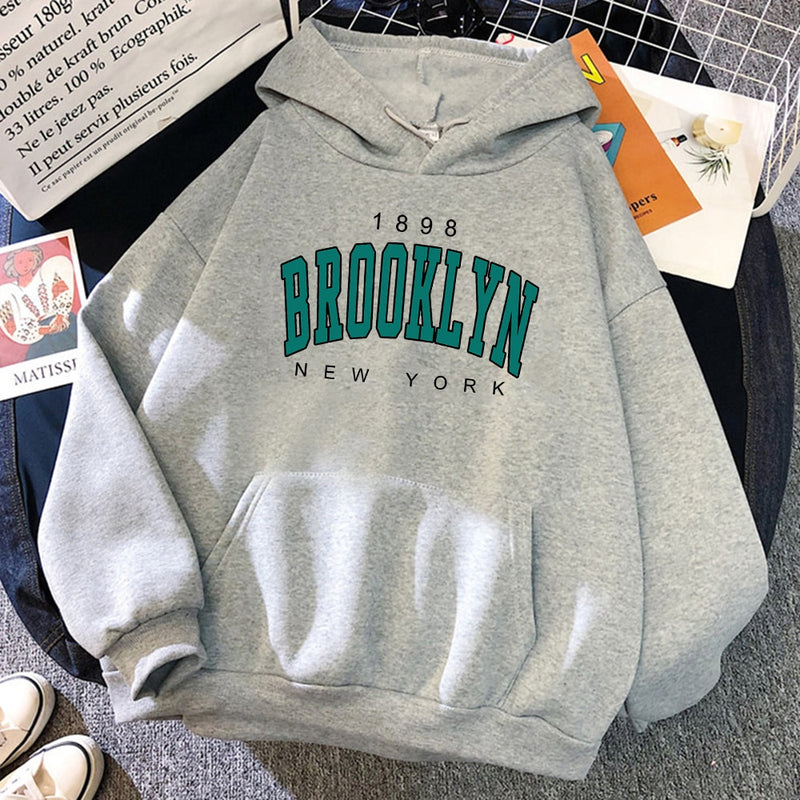 Casaco moletom Brooklyn NYC blusa de frio unissex