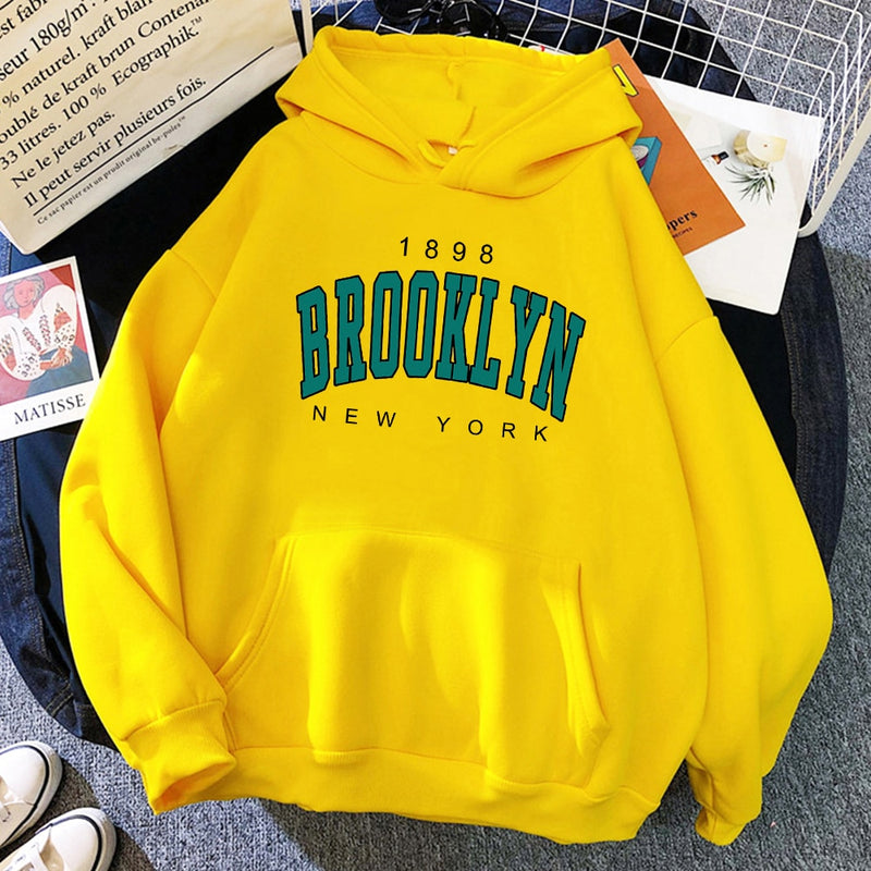 Casaco moletom Brooklyn NYC blusa de frio unissex